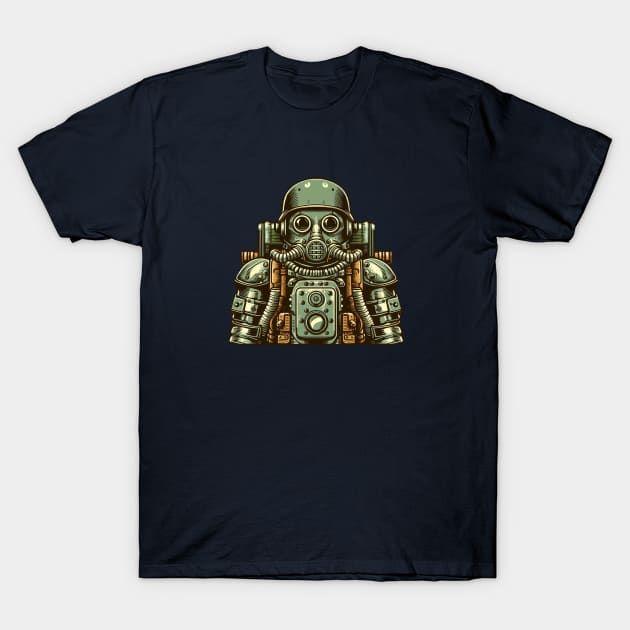 WW1 Robot Chemical Warfare T-Shirt by nerd.collect